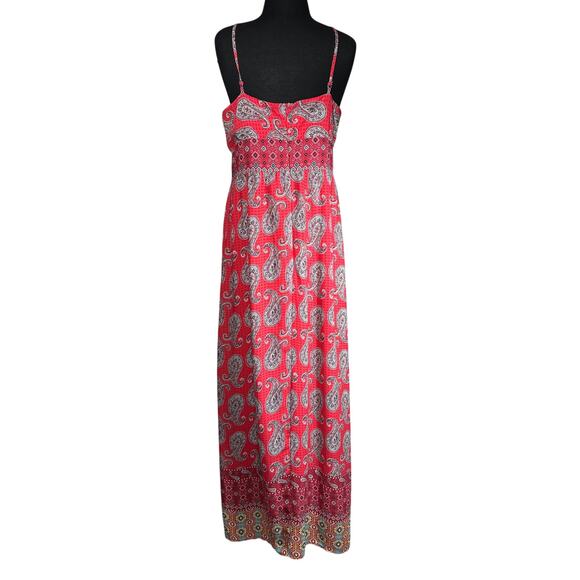 Kut From The Kloth Paisley Print Maxi Dress Sz 12 Boho Bohemian Patchwork Summer - Picture 6 of 14